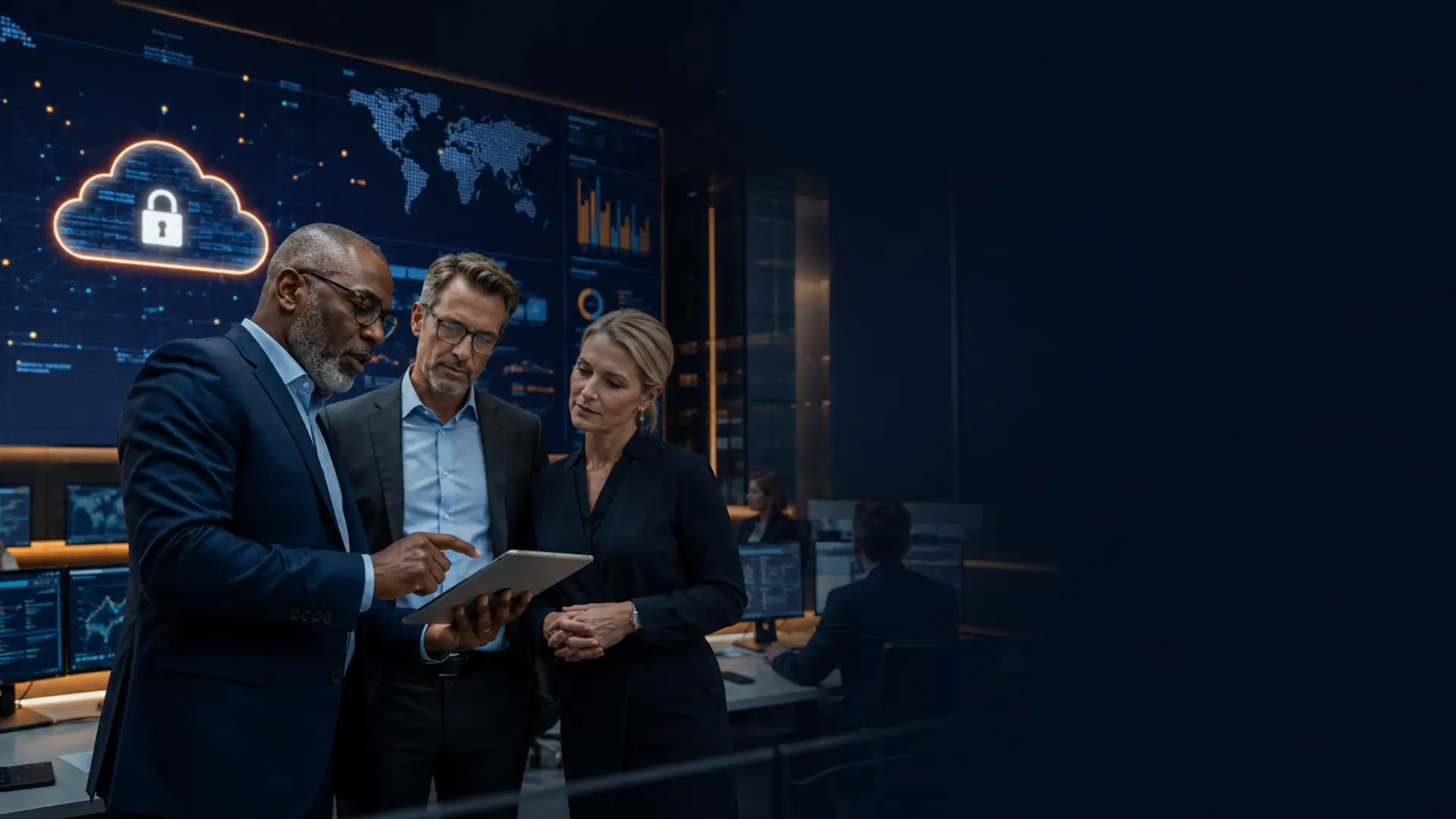 Business leaders planning secure digital transformation