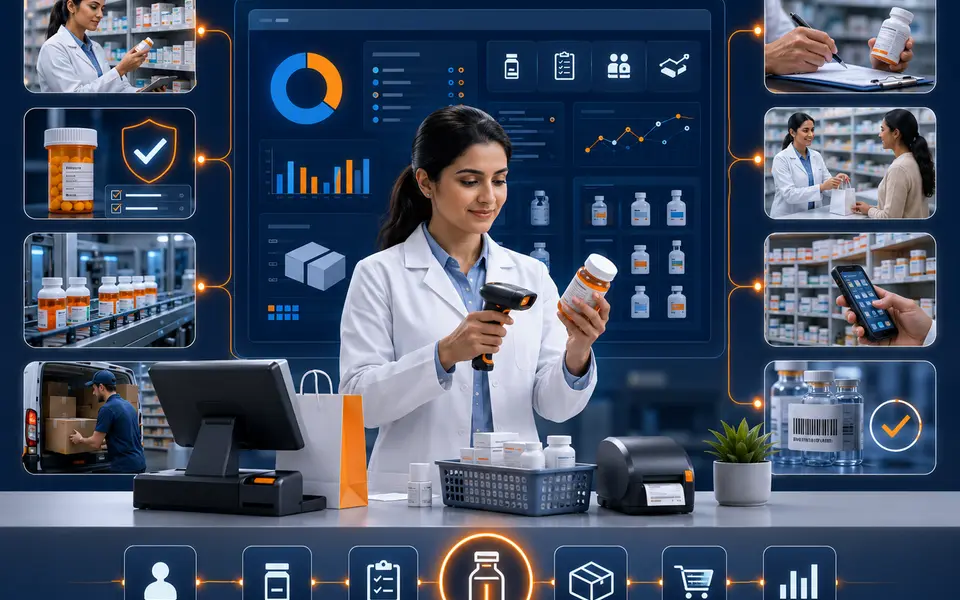 Pharmacy management software ecosystem